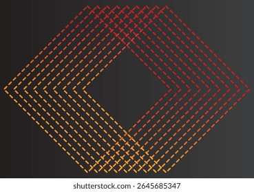 Fundo escuro abstrato futurista com cores brilhantes formas dinâmicas linhas 
