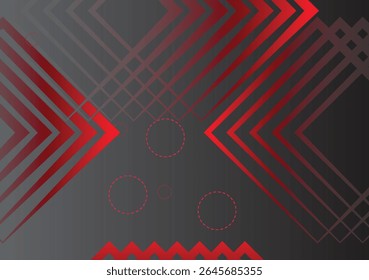 Futuristic abstract dark background with glowing color dynamic shapes lines 