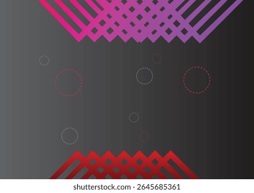 Fondo oscuro abstracto futurista con líneas de Formas dinámicas de color brillante 