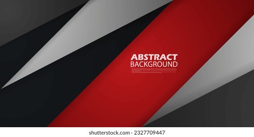 Futuristic abstract dark red and gray. Triangle on dark color geometric design. Modern overlap papercut background vector illustration. Eps10 vector