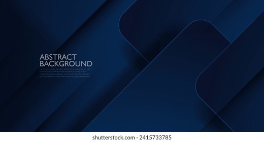 Futuristic abstract design dark blue overlap geometric vector background. Cool pattern design with simple style background. Eps10 vector
