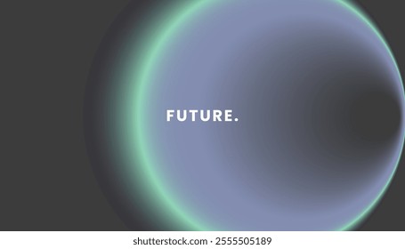 Futuristic Abstract Design with Glowing Gradient