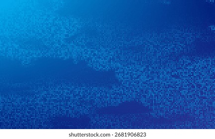 Tecnologia digital abstrata futurista pano de fundo. Padrão de meio-tom do mosaico técnico. Tecnologia ou Ciência Apresentação de Pesquisa. Moderno