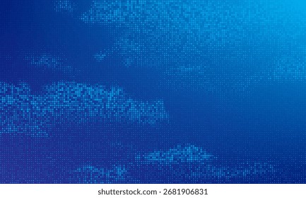 Futuristischer Hintergrund für abstrakte Digitaltechnologie. Technisches Mosaik-Halbtonmuster. Technologie oder Wissenschaft Forschung Präsentation Hintergrund. Modern