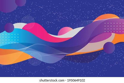 futuristic abstract fun colorful background