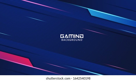 Futuristic Abstract Gaming Wallpaper Background Vector