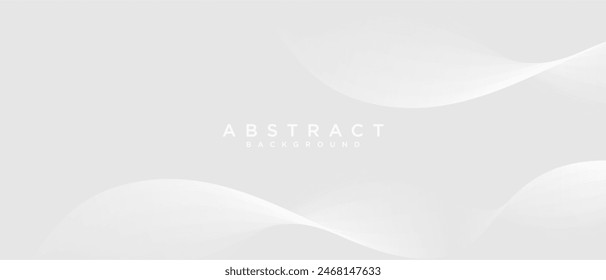 Fondo blanco brillante abstracto futurista de las líneas de la onda. Patrón de onda dinámica. Traje para póster, Anuncio, folleto, portada, Sitio web, volante. Ilustración vectorial	