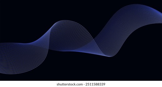 Futurista Abstrato linhas de ondas brilhantes no fundo branco. Padrão de onda dinâmico. Terno para cartaz, banner, brochura, capa, site, folheto. Ilustração vetorial 