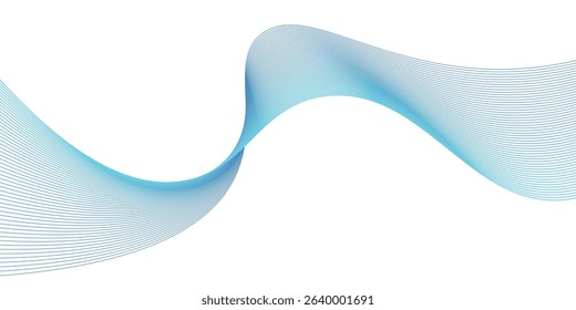 Futuristic Abstract glowing wave lines on white background. Dynamic wave pattern. Suit for poster, banner, brochure, cover, website, flyer. modern. eps10