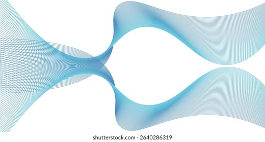 Futuristic Abstract glowing wave lines on white background. Dynamic wave pattern. Suit for poster, banner, brochure, cover, website, flyer. modern. eps10. vector illustration