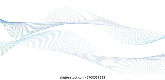 Futuristic Abstract glowing wave lines on white background. Dynamic wave pattern. Suit for poster, banner, brochure, cover, website, flyer. Vector illustration


