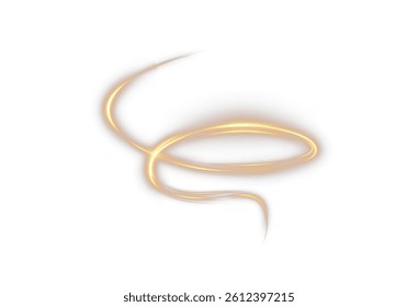 Futuristic abstract gold pattern with glowing lines and curves. Elegant digital artwork with fire and light effects. PNG on transparent black background for modern designs - Powered by Shutterstock - Get 15% off with code: PIKWIZARD15