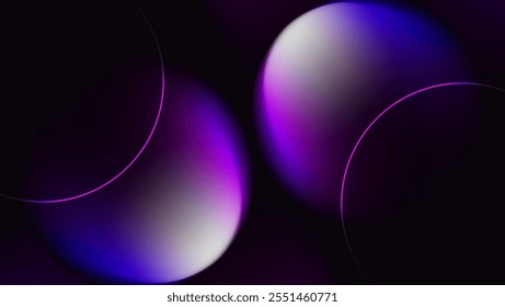 Futuristic Abstract Gradient Background with Purple and Blue Glow