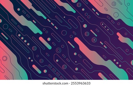 Futuristic Abstract Gradient Neon Background