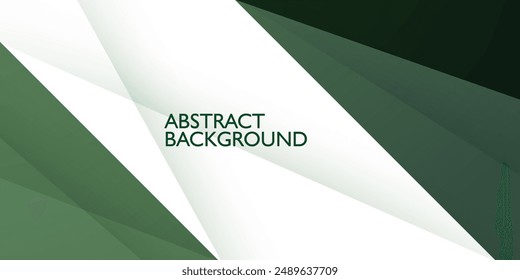 Futuristic abstract green and white. Papercut triangle on bright white color geometric design. Modern overlap papercut background vector illustration. Eps10 vector