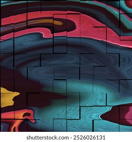 Futuristic abstract illustration of human consciousness and connectivity showing glowing brain and face elements, representing data flow, cyberspace, identity, and contemporary computer science