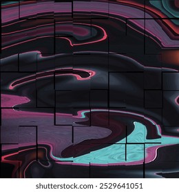 Futuristic abstract illustration of human consciousness and connectivity showing glowing brain and face elements, representing data flow, cyberspace, identity, and contemporary computer science