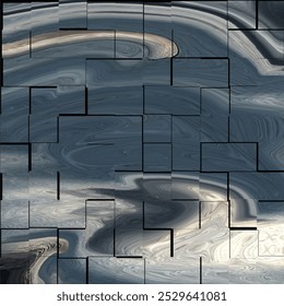 Futuristic abstract illustration of human consciousness and connectivity showing glowing brain and face elements, representing data flow, cyberspace, identity, and contemporary computer science