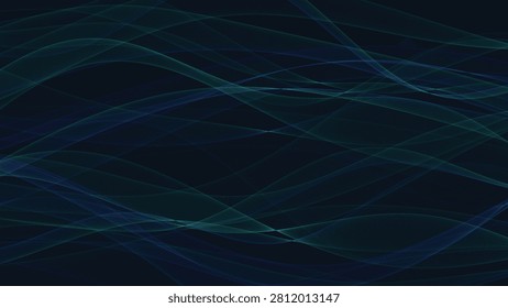     Futuristic abstract light trails forming a dynamic wave motion across a modern technology inspired backdrop