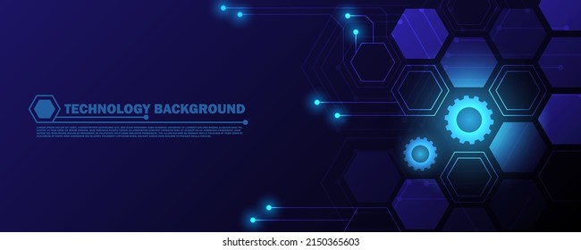 Futuristic abstract lines and dots connect the background. digital data connection technology and big data concept blue background EP.5.hi-tech communication concept innovation vector illustration