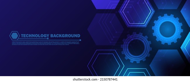Futuristic abstract lines and dots connect the background. digital data connection technology and big data concept blue background EP.6.hi-tech communication concept innovation vector illustration 