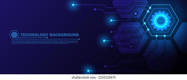 Líneas abstractas y puntos futuristas conectan el fondo. tecnología de conexión de datos digitales y concepto de big data fondo azul EP.9.concepto de comunicación de alta tecnología ilustración vectorial de innovación