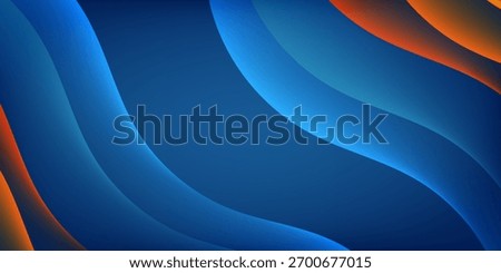 Futuristic Abstract Metallic Waves with Golden Cybernetic Eyes, Sci-Fi AI Vision, Elegant 3D Render, Suit for banner, web, brochure, pamflet and presentation