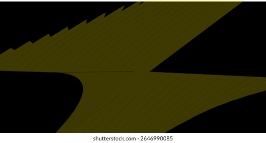 Futuristic abstract minimal background with orange dotted curved wavy lines. Technology vector design