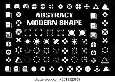 Futuristic abstract modern shape element technology graphic vector design template