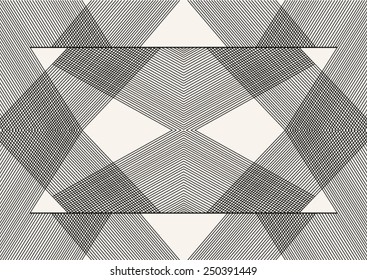 Futuristic abstract print with lines