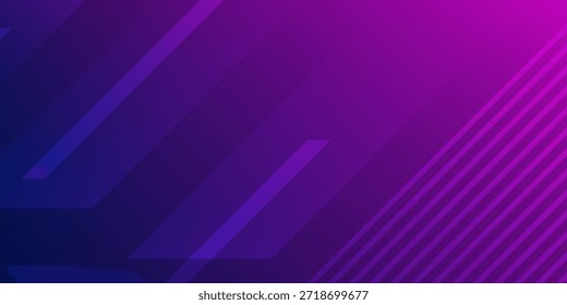 Futurista Abstractas púrpura y azul Gradiente de fondo con líneas de tecnología diagonales. Traje para el Anuncio, el Web, el folleto, el panfleto y la presentación