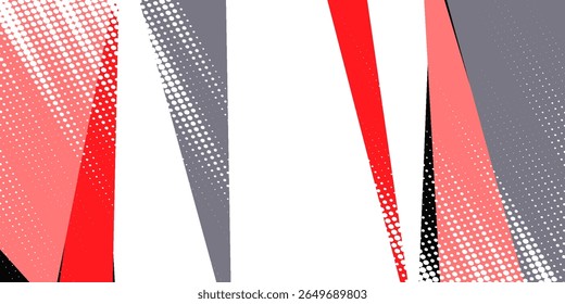 Fundo 3D preto, cinza e vermelho abstrato futurista. Sobrepor o design geométrico do triângulo do papel.modern.eps.10