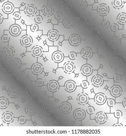 Futuristic abstract seamless pattern.