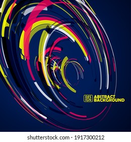 Futuristic abstract shape illustration. Digital innovation concept for your design.
