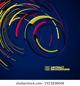 Futuristic abstract shape illustration. Digital innovation concept for your design.