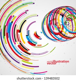 Futuristic abstract shape illustration, technology vector background eps10