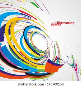 Futuristic abstract shape illustration, technology vector background eps10