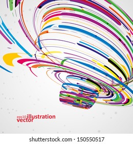Futuristic abstract shape illustration, technology vector background eps10