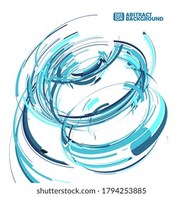 Futuristic abstract shape illustration, technology dynamic background. Graphic concept for your design