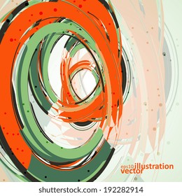Futuristic abstract shape illustration, technology vector background eps10