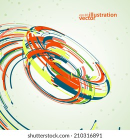 Futuristic abstract shape illustration, technology vector background eps10