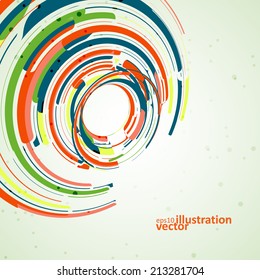 Futuristic abstract shape illustration, technology vector background eps10