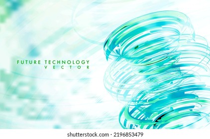 Futuristic abstract shape illustration, technology background