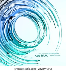 Futuristic abstract shape illustration, technology vector background eps10