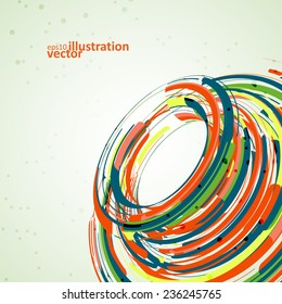 Futuristic abstract shape illustration, technology vector background eps10