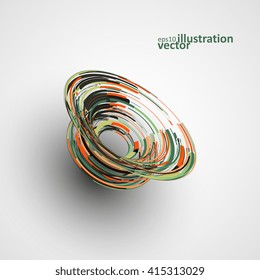 Futuristic abstract shape illustration, technology vector background eps10