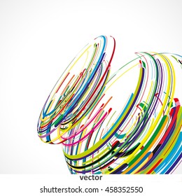 Futuristic abstract shape illustration, technology vector background eps10