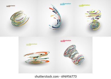 Futuristic abstract shape illustration, technology vector background eps10.