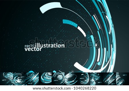 Similar – Foto Bild abstrakter Hintergrund aus mehrfarbigen Streifen und Formen