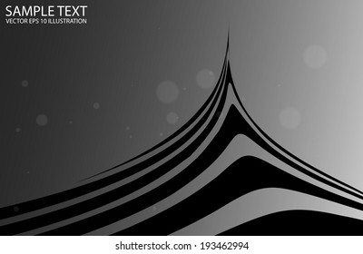 Futuristic abstract space vector background  - Sci-fi dark vector background illustration